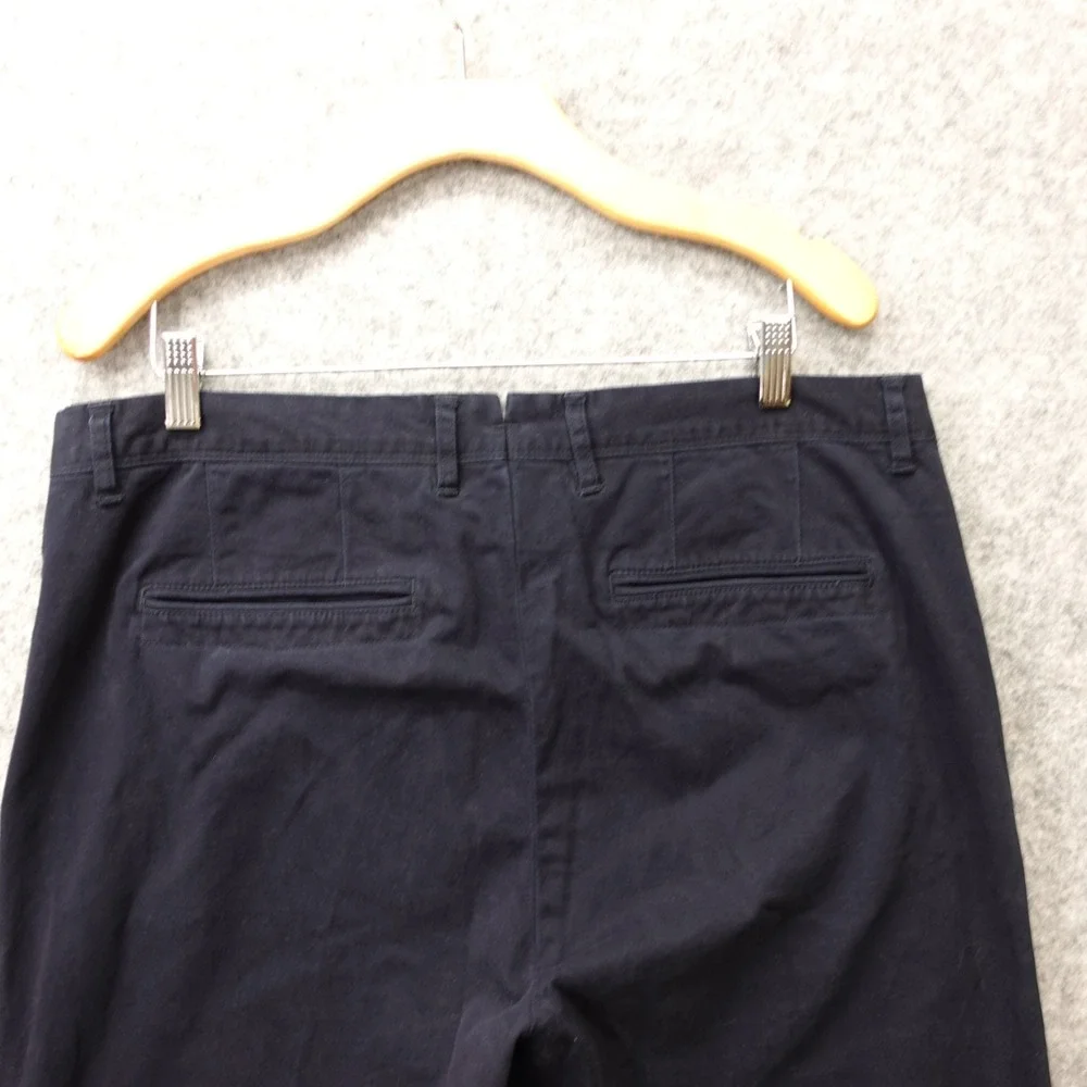 Mott Bow Pants Mens 36 Navy‎ Blue Charles Slim Stretch Chinos Work Preppy 37x31